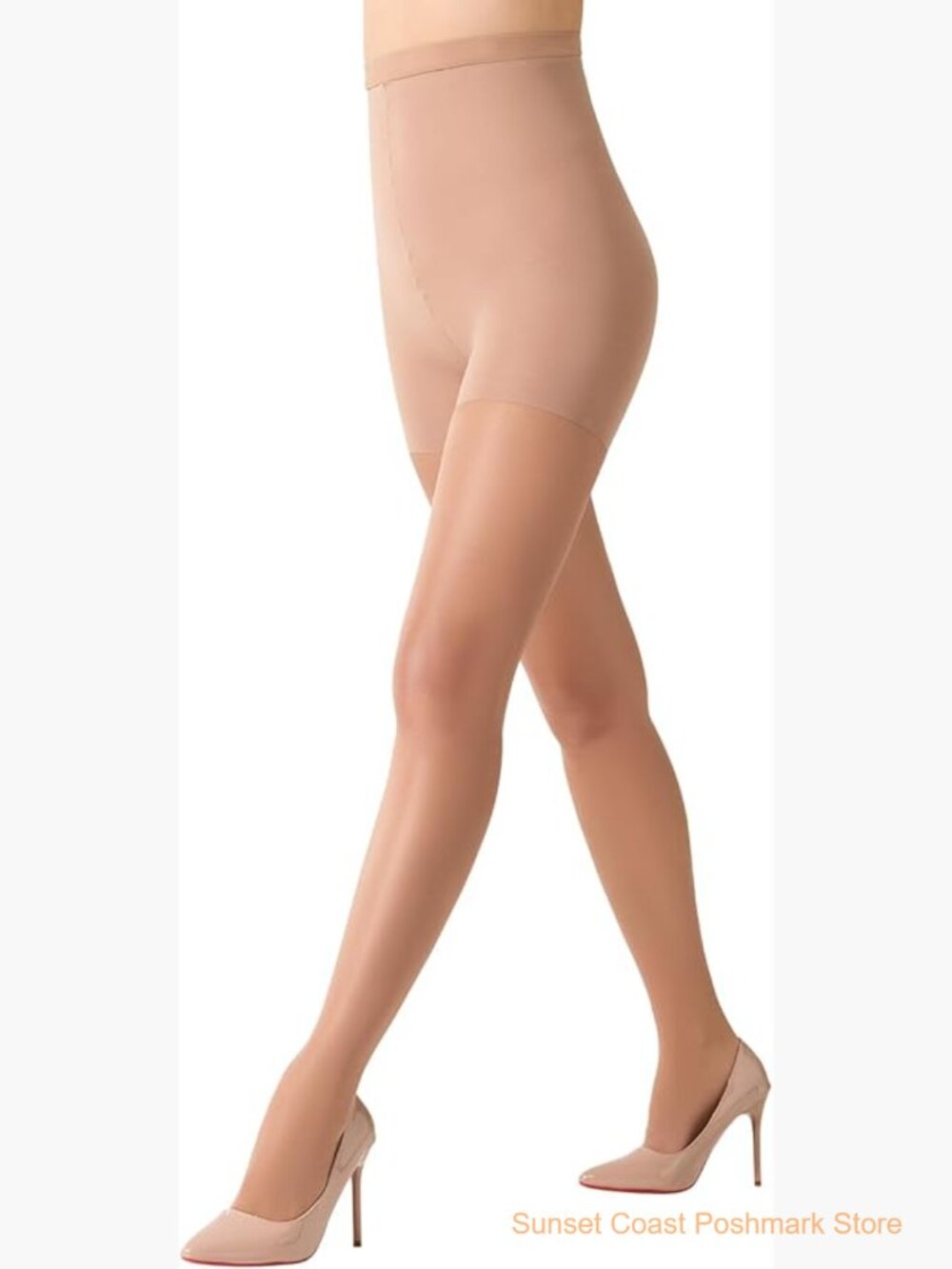 Control Top Pantyhose 20D Sheer Shaping Tights Tummy Support